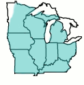 Range of Acer rubrum