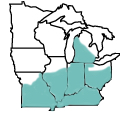 Midwestern range of Terrapene carolina