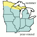 Range of Turdus migratorius